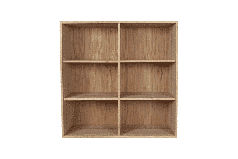 Bookshelf - Eiche (6 Fächer horizontal)