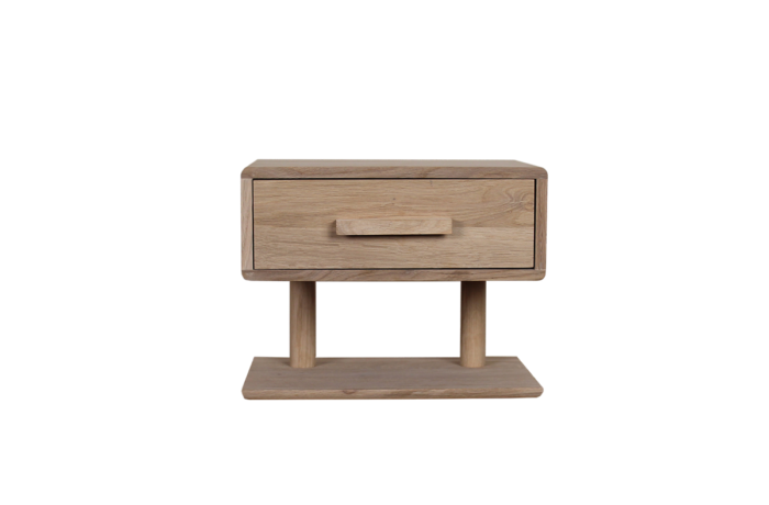 Nachttisch im minimalistischen Holzdesign
