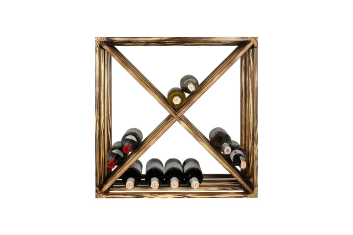 Winenest elegante Weinlagerung aus gebranntem Kiefernholz
