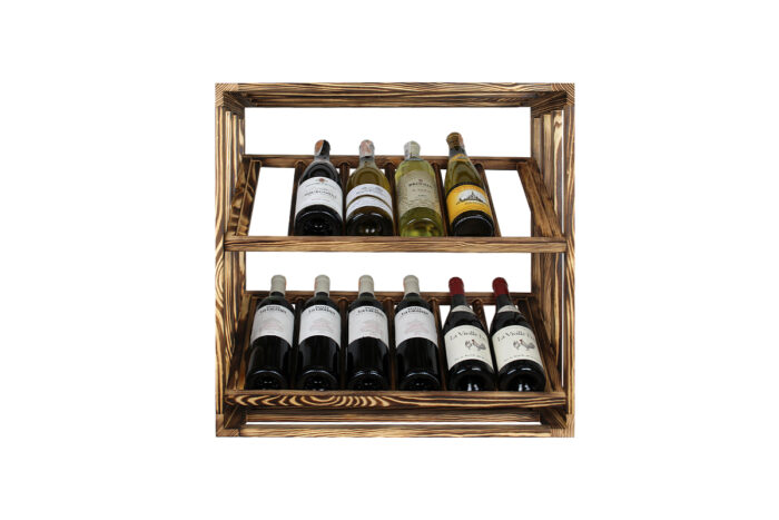 Winenest elegante Weinlagerung aus gebranntem Kiefernholz