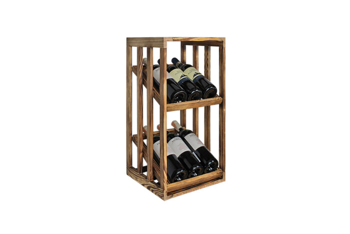 Winenest elegante Weinlagerung aus gebranntem Kiefernholz