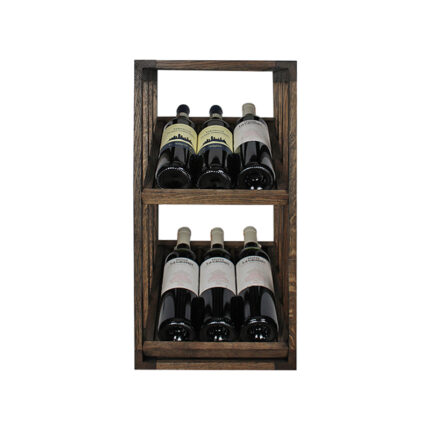 Winenest stapelbares Weinregal aus geräuchertem Eichenholz