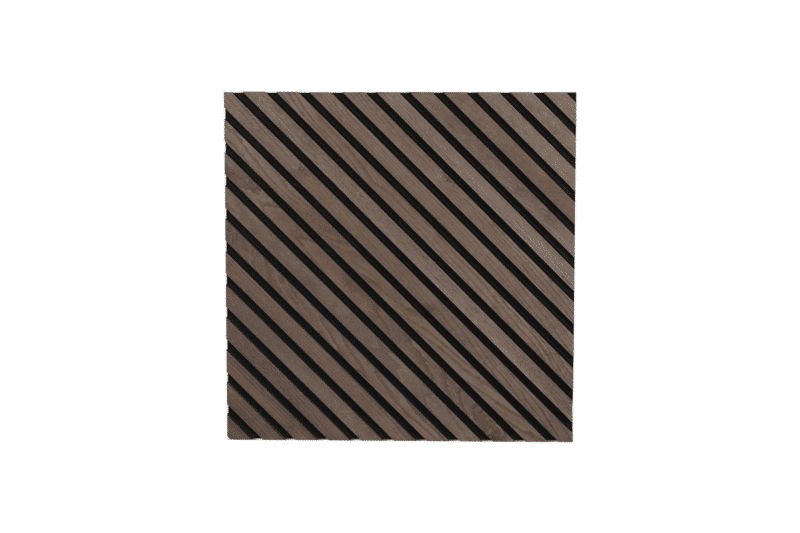 Akustikpaneele Diagonale - Geräucherte Eiche (2400x600x20)