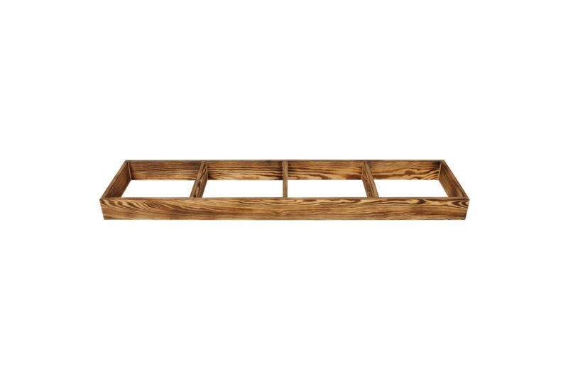 Weinregal Sockel 120cm - Geflammtes Kiefer