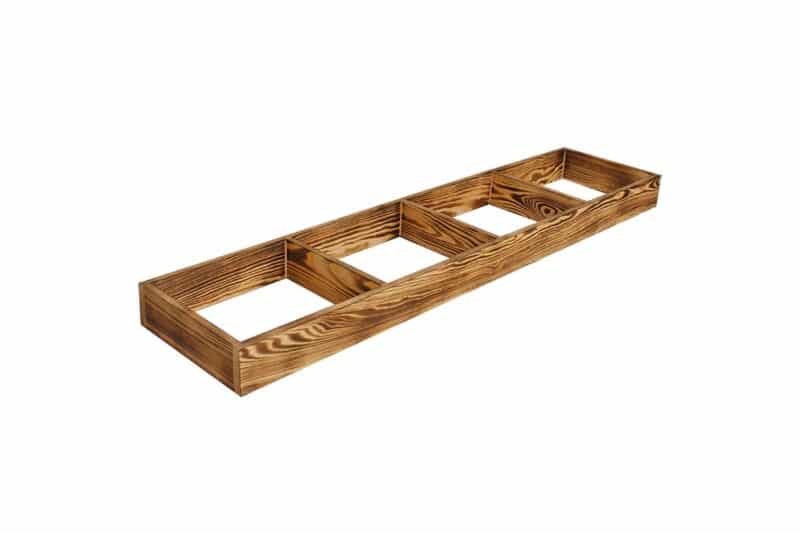 Weinregal Sockel 120cm - Geflammtes Kiefer - Image 2