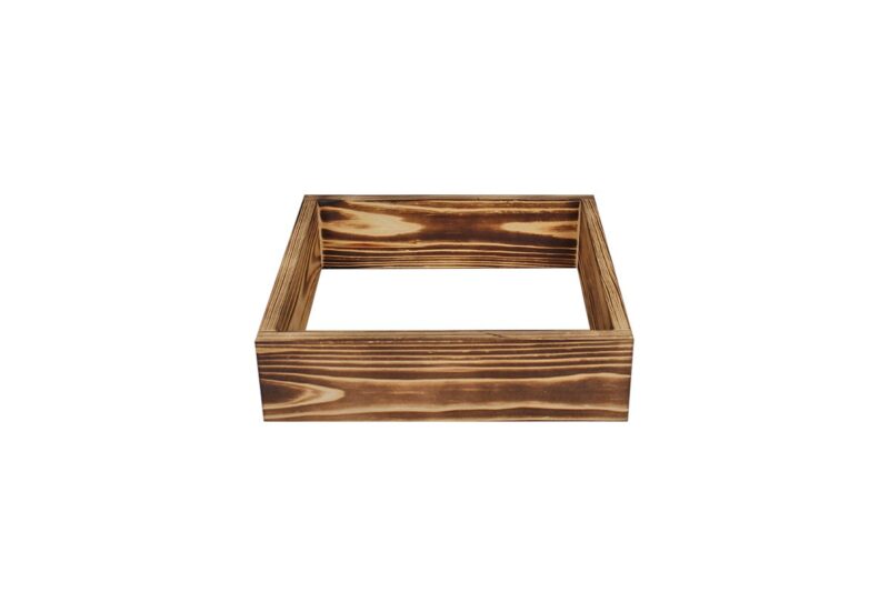 Weinregal Sockel 30cm - Geflammtes Kiefer