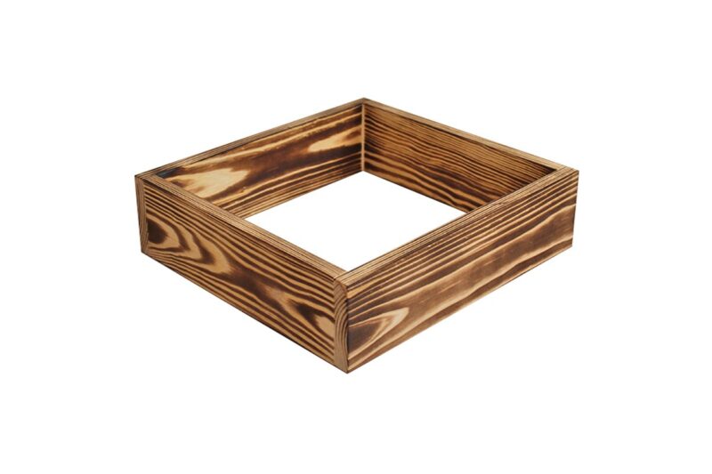 Weinregal Sockel 30cm - Geflammtes Kiefer - Image 2