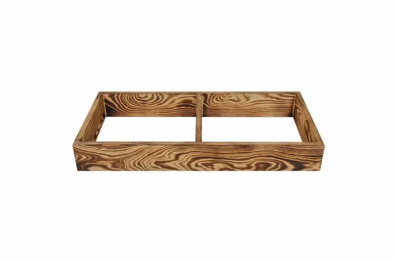 Weinregal Sockel 60cm - Geflammtes Kiefer