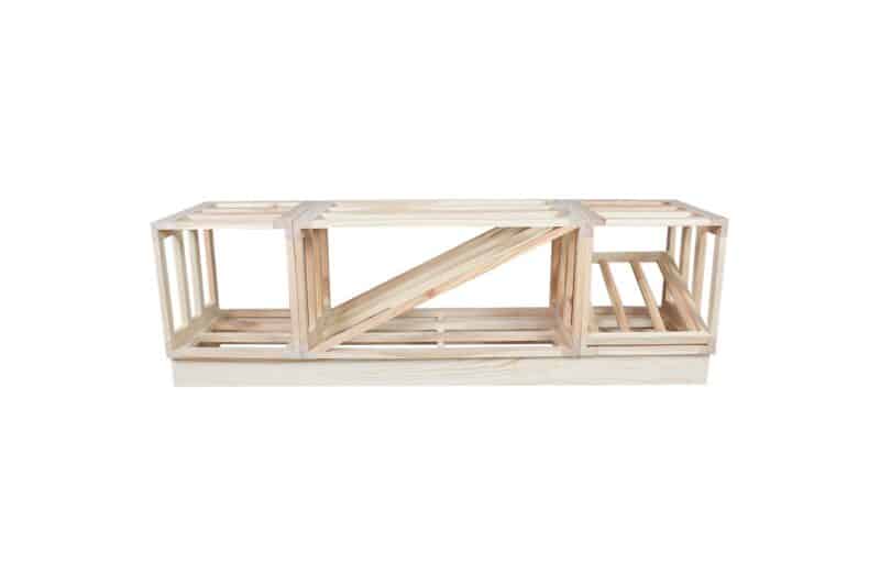Weinregal Sockel 120cm - Kiefer - Image 3