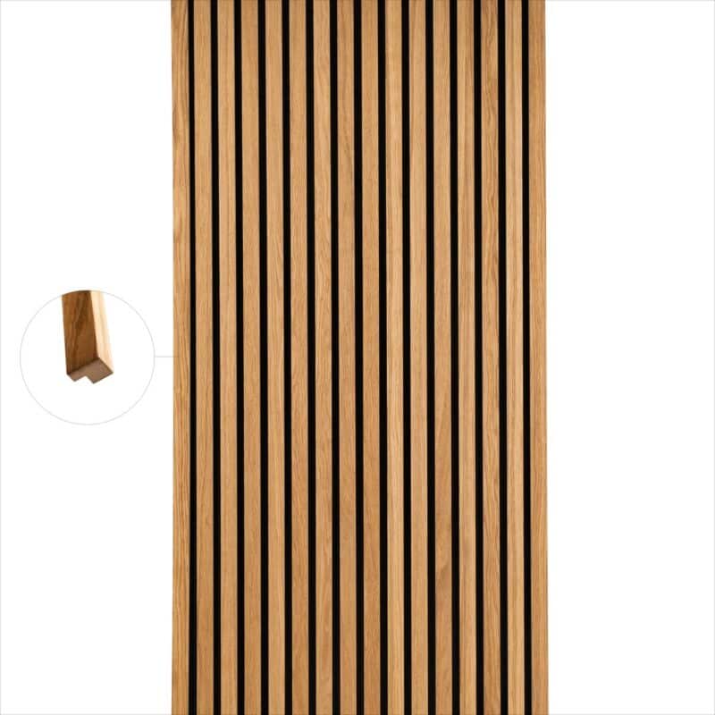 Winkel für Akustikplatte - Eiche Öl (2400x27x20) - Image 2
