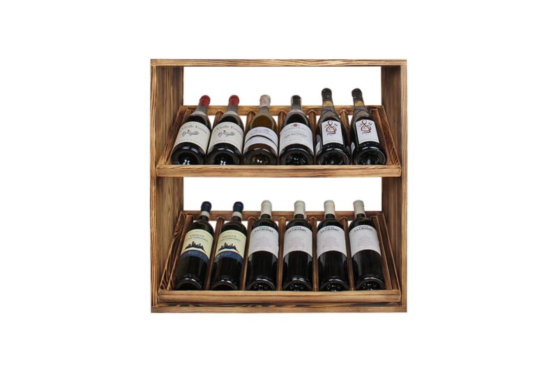 Weinregal - Dora - Geflammtes Kiefer - Image 2