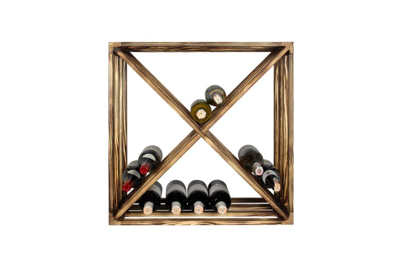 Weinregal - Eva - Geflammtes Kiefer - Image 2