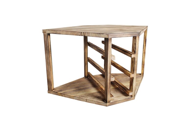 Weinregal - Half Nia - Geflammtes Kiefer - Image 6