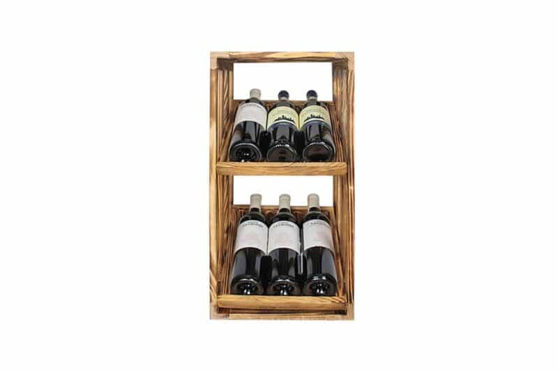 Weinregal - Half Mia Vertical - Geflammtes Kiefer - Image 2