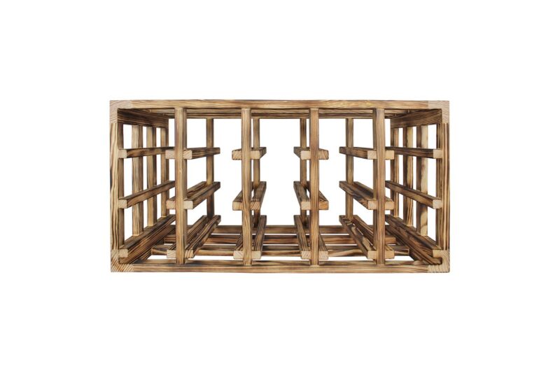 Weinregal - Half Rex Horizontal - Geflammtes Kiefer