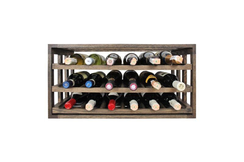 Weinregal - Half Mia Horizontal - Geräuchert Eiche - Image 2