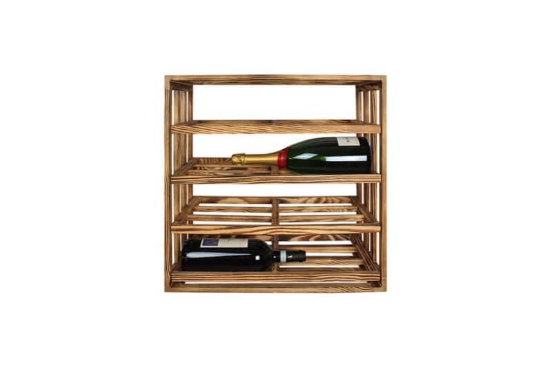 Weinregal - Iris - Geflammtes Kiefer - Image 2