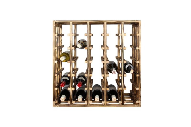 Weinregal - Rex - Geflammtes Kiefer - Image 2