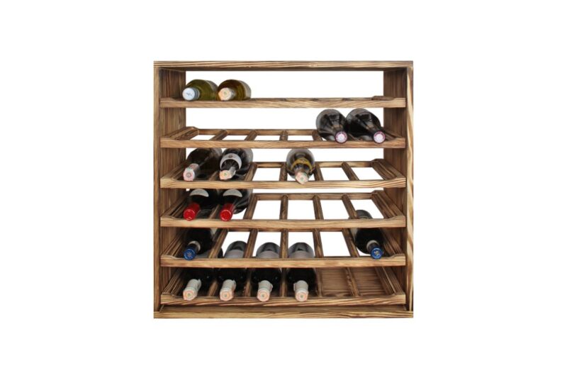 Weinregal - Sasha - Geflammtes Kiefer - Image 2