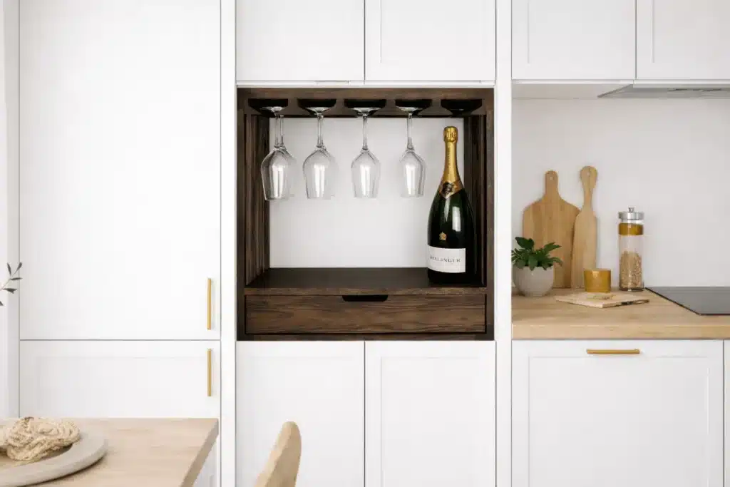 Wine Racks for Kitchens Design Placement Materials 1