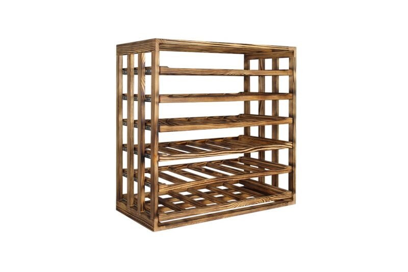 Weinregal - Zoe - Geflammtes Kiefer - Image 3
